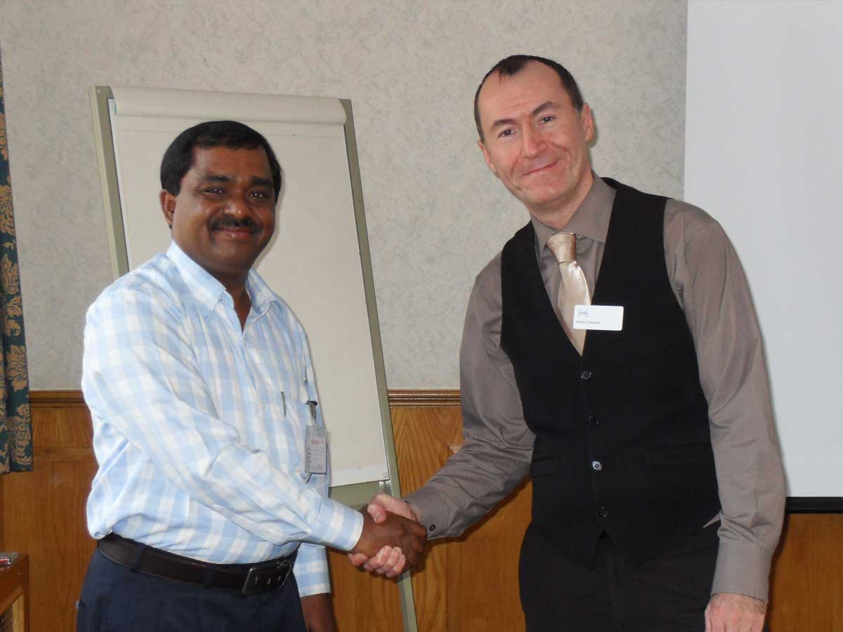 N. Devchandra Singh with Mr Jack, Internal Verifier from IOSH